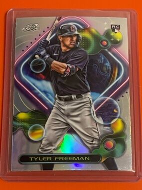Tyler Freeman [Rookie-Refractor] #121 2023 Topps Cosmic Chrome Baseball Card